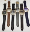 New men's leather watches and fashionable quartz watches for export and domestic sales details Picture